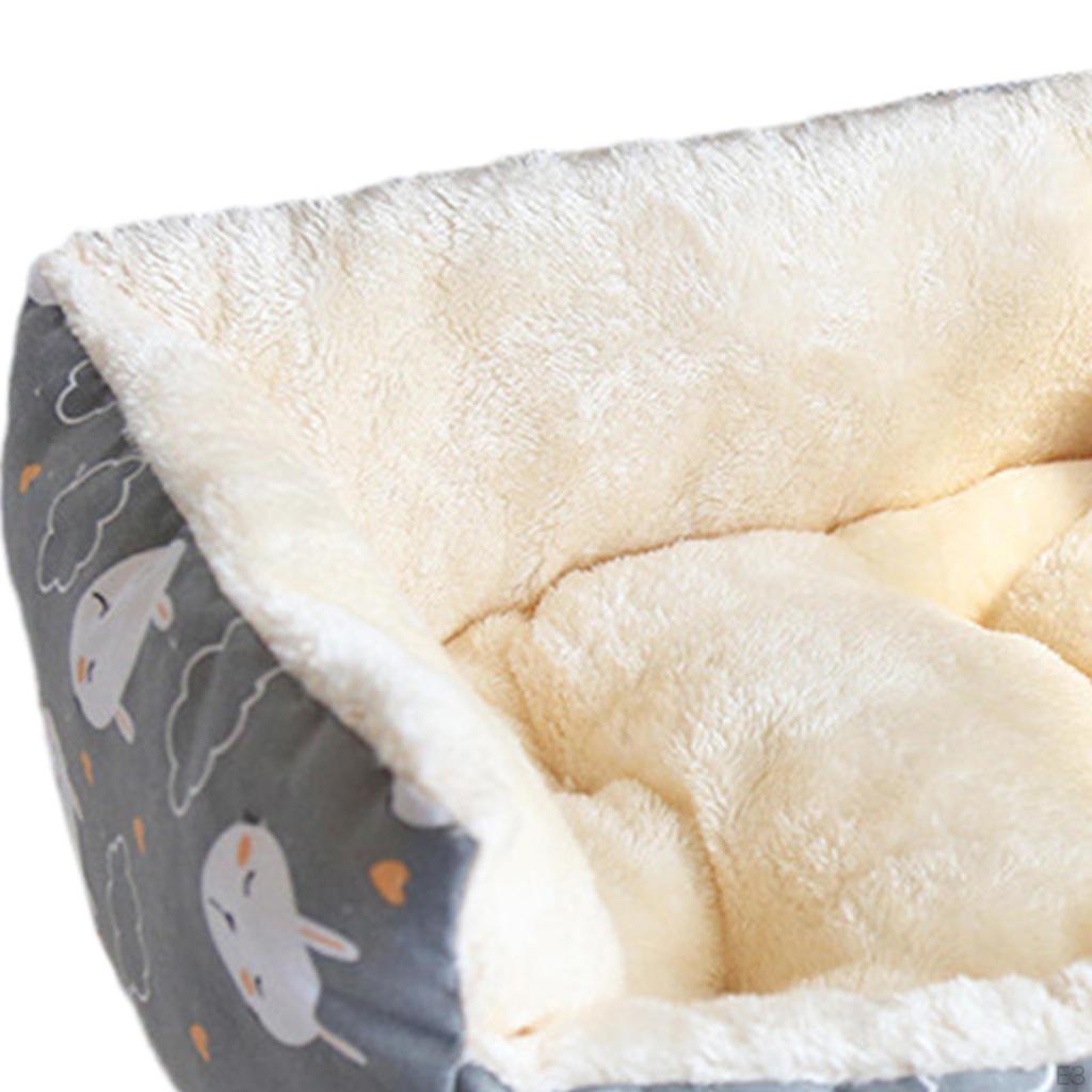 Plüsch Winter Haustierbett für Katzen und Hunde - Gemütliches Waschbares Schlafkissen