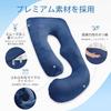 ROCYJULIN Maternity Body Pillow, Memory Foam Nursing Cushion, Multifunctional U-Shaped Pillow, Envelops Your Upper Body, Maintains Posture, Full Body