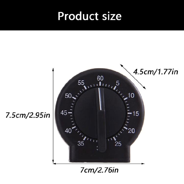Quiet Operation Mechanical Timers Portable Design Countdowns Clock Kitchen Gadget Suitable For Travel And Home Decors