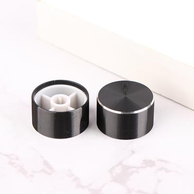 1 Stück 22X12Mm 6Mm D-Typ Wellenloch Potentiometer Bedienknopf für Lautstärke Ton Knöpfe Schwarz