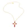 Women Fashion Zirconia Cross Necklace for Women Assumption of Mary Necklace Jewelry