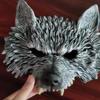 3D Wolf for Head Mask Halloween Party Wolf Costume Mask for Women Men Halloween Dress-up Christmas Party Stage Performan