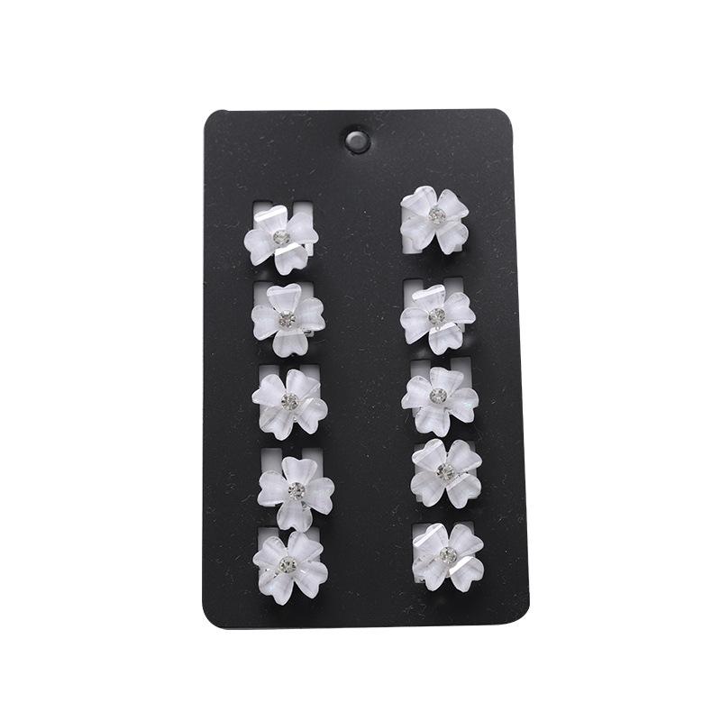Children's Day Rhinestone Beanie Clip - Mini Hair Accessory for Girls