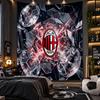Wall Hanging Tapestry AC Milan Print Cloth for Living Room Bedroom Home Decor