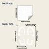 Christmas Snow Footprints in The Bedroom, Living Room, Entrance Hall, Festive Atmosphere Decorations, Stickers