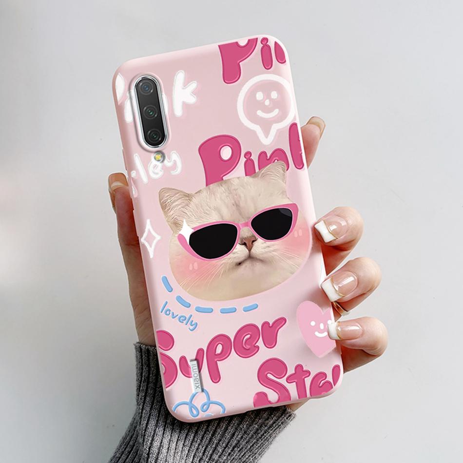 Für Xiaomi Mi 9 Hülle Mi 9 Lite Rückseite Cartoon Dünn Weiches Silikon Funda für Xiaomi Mi 9 SE Mi9 Mi 9Lite Mi 9SE Stoßfest Capa