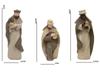Christmas Nativity Scene 10 Figures - Holy Family, Three Kings, Crib