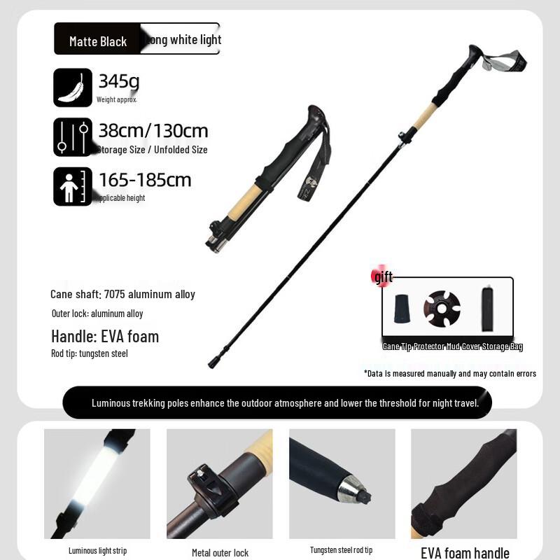 Rechargeable Multi-functional Luminous Walking Cane