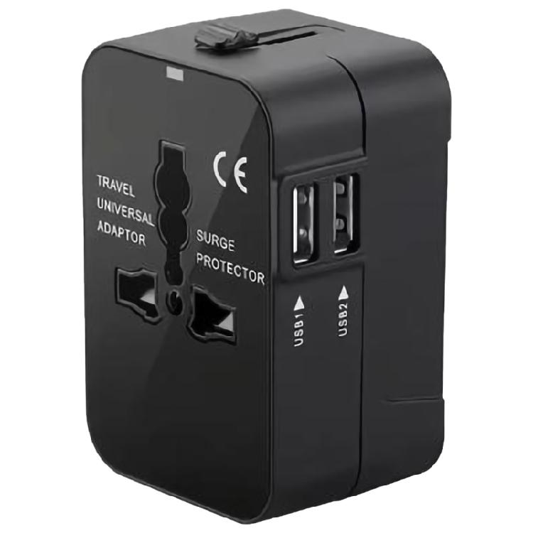 

Power Charging Adapter with Double USB Port Outlet Converters World Travel Power Charging For Safe Charging Worldwide 1