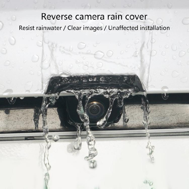 Clear Imaging Car Backup Camera Rain Cover Guard Scratch Resistant ABS Construction Rainproof Universal Application