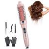 Electric Curling Hair Comb Straightening Brush with 3 Temperature Settings Metal Brush for Women Fast Heating Portable Hotel Use