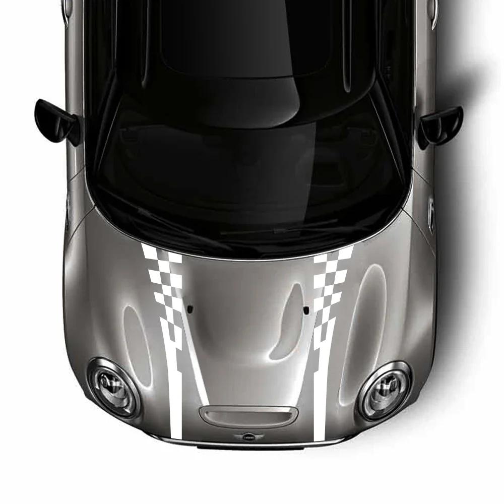 Car Hood Sticker For Mini Cooper One S JCW Countryman F56 F55 F60 R56 R60 R61 Racing Sport Style Decor Decal Tuning Accessories