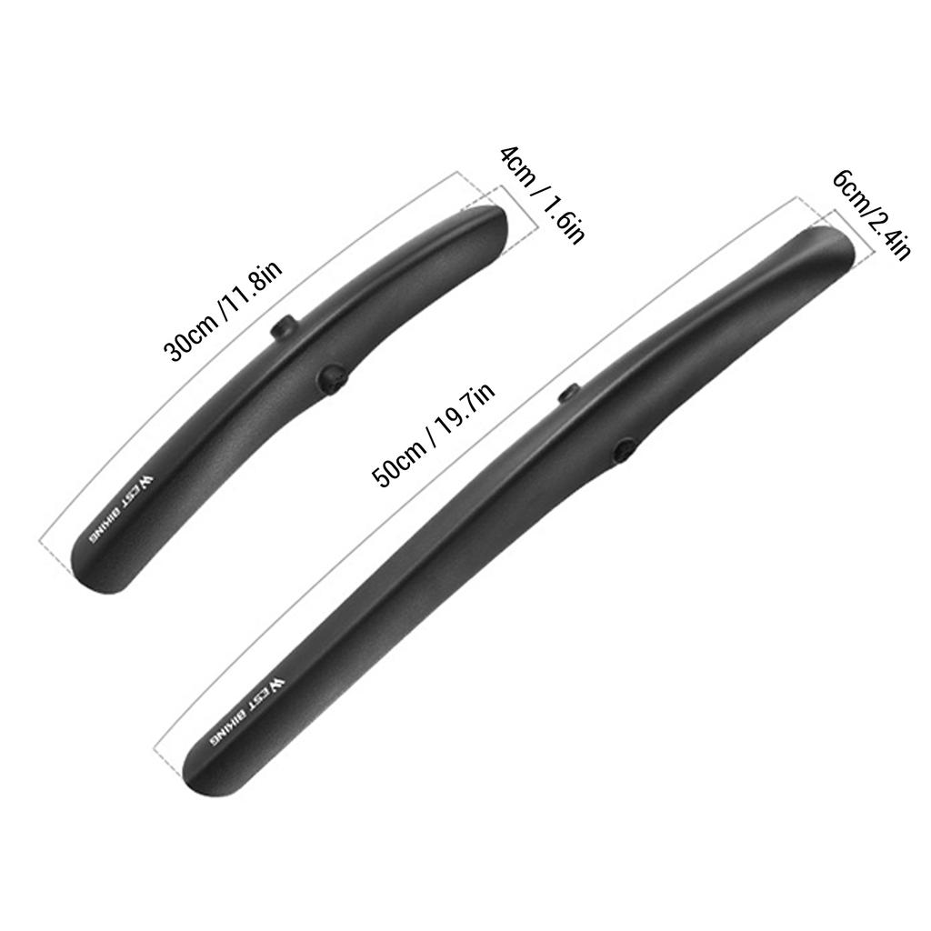Road Bike Fenders 700c Mudguards with Tail Light Quick-Release Rear Bicycle Fender Set Lightweight