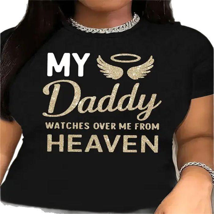 Summer Round Neck Pure Cotton Top Fashionable Casual Fashion Short Sleeved Women's Printed T-shirt