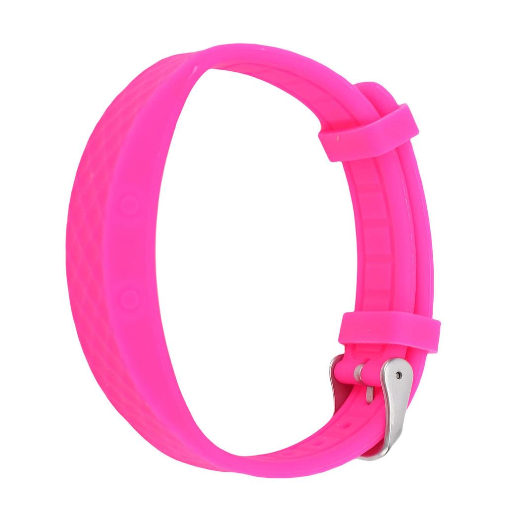 Silicone Smart Bracelet Rose Red Rechargeable Smart Wrist Bracelet Fitness Sleep Tracker Vibrating Reminder Alarm Clock