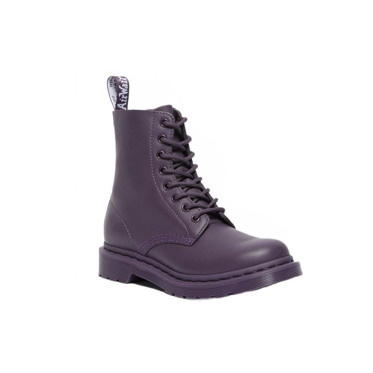 Dr. Martens 1460 Leather Round Toe Lace-Up Short Boots Women boots Purple 27581628