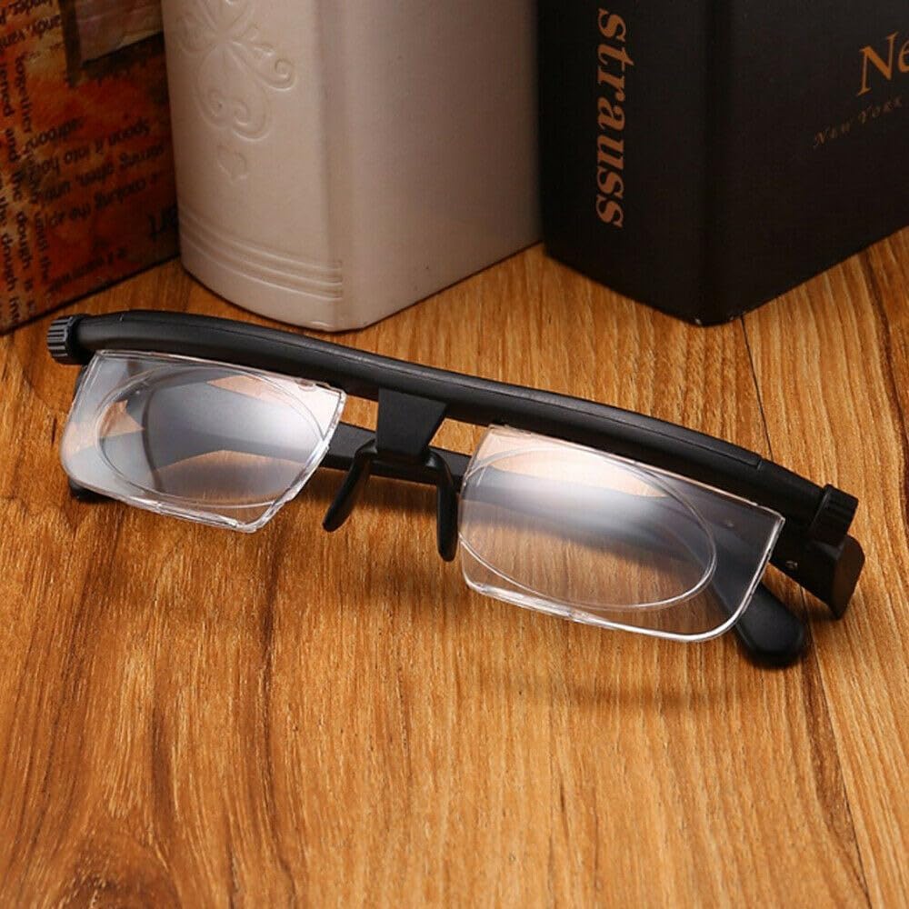 FOTN Adjustable Glasses Dial Vision Adjustable Magnifying Reading Glasses For Seniors Women Men