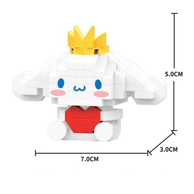 Sanrio Anime  My Melody Cinnamoroll Pompompurin Kuromi Friends Building Blocks Bricks Girl Children Kid Toy Gifts Set