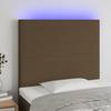 VidaXL LED Headboard Bedroom Furniture Single Bed Accessory Headboard Interior Dark Brown 3122137