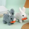 1Pcs Electronic Plush Bunny Toy Interactive Simulated Rabbit Doll Non-Toxic Soft Material for Kids Easter Birthday Party Favor