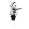 Zinc Alloy Animal Head Wine Pourer Resuable Bar Tool Alcohol Pourer Silver 3D Animal Wine Bottle Dispenser Party