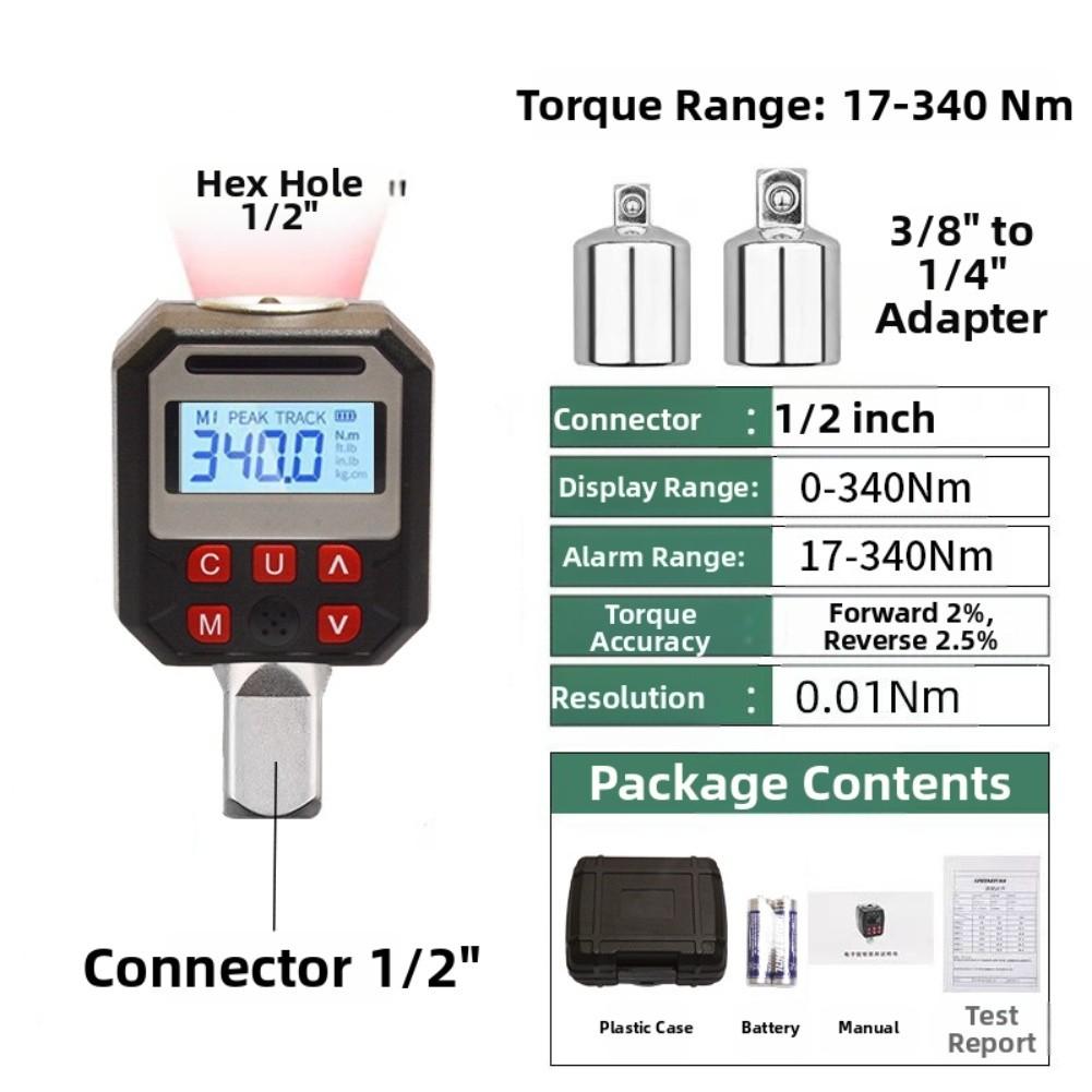 Digital Torque Adapter Precision Measuring Tool Torque Wrench