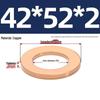Pure Red Copper Gasket Sealing Ring for Marine Instruments, Metal Flat Washer M3-M60mm