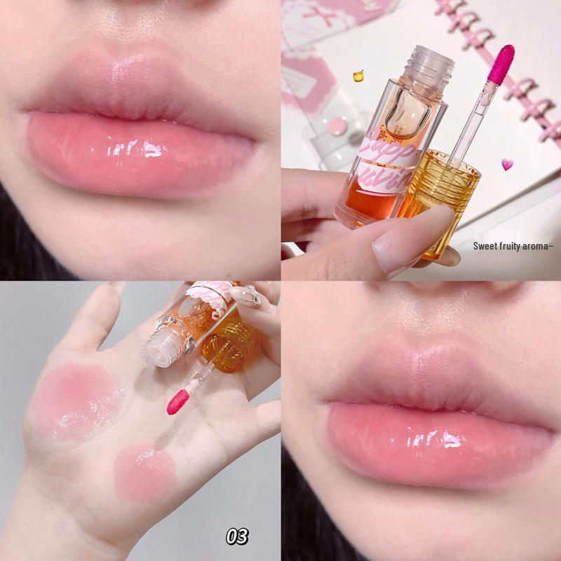 Cappuvini Hydrating Color-Changing Lip Oil: Moisturizes and Smooths Lip Lines for Younger, Glassy Lips.