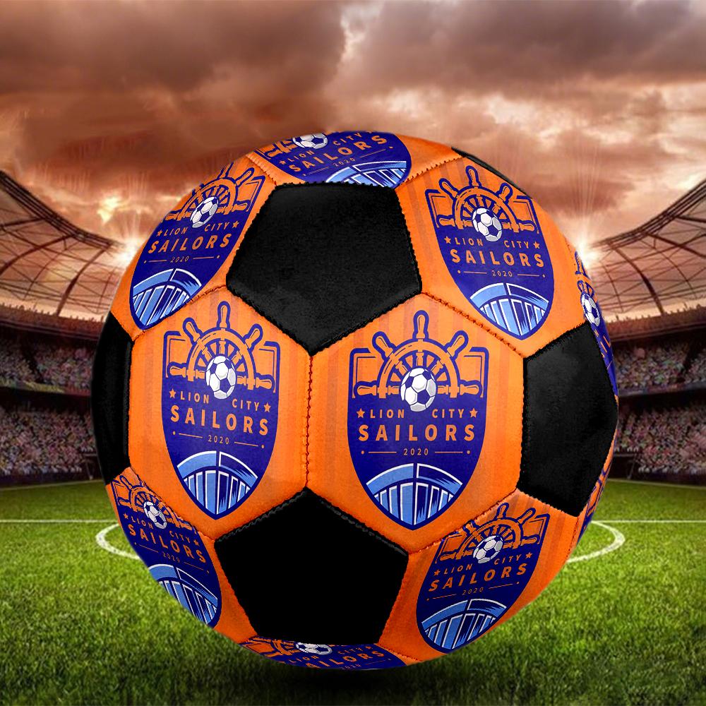 SIZE 5 Lion City Sailors Football Club Soccer Ball Colorful All Ages Machine Stitched PVC Competition Ready Durable High-Bounce