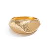 Exaggerated Metal Glossy Wide Bracelet Bracelet Fashion Knock Pattern Faceted Spring Buckle Bracelet