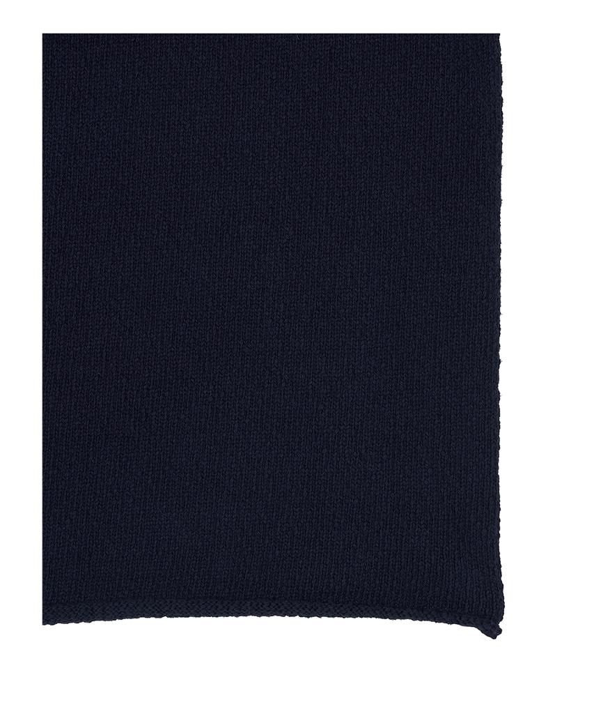 Lotaib Lettering Logo Short-Sleeved Knit - Navy