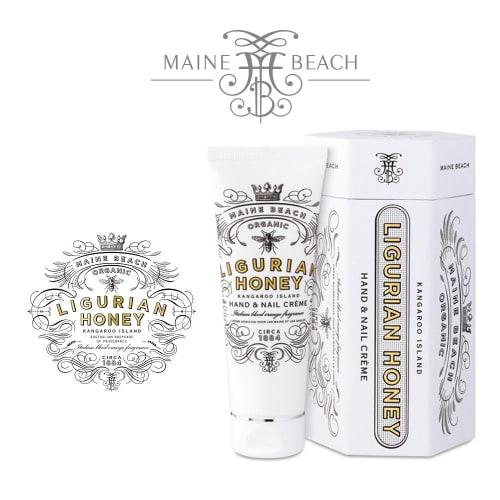 Organic Hand & Nail Cream, Ligurian Honey Series [LIGURIAN HONEY Series] MAINE BEACH Hand & Nail Cream, 100ml