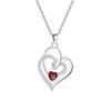 Irregular Heart-To-Heart Pendant Female Premium Overlapping Interlocking Love Necklace Premium Durable Quality