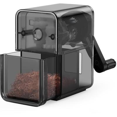 Renkli/Sanat Kurşun Kalemler İçin Hızlı Bileme Sağlayan Daha Güçlü Spiral Bıçaklı Siyah Manuel Kalemtraş