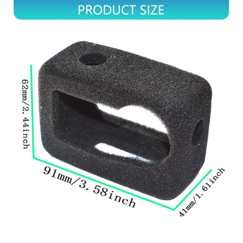 1PC Cotton Windshield Cover for Action 6 Camera Reduces Wind Noise for Clear Recording During Outdoor Sports