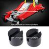2 Pcs Black 50x38mm Car Auto Slotted Frame Rail Hydraulic Floor Jack Rubber Pad NEW