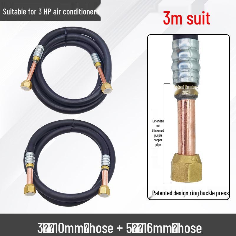 Air Conditioner Copper Connection Hose for Indoor/Outdoor Units - 1HP To 5HP Compatible, Weld-Free Design