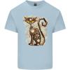 Steampunk Cat Unisexs Light Cotton TShirt