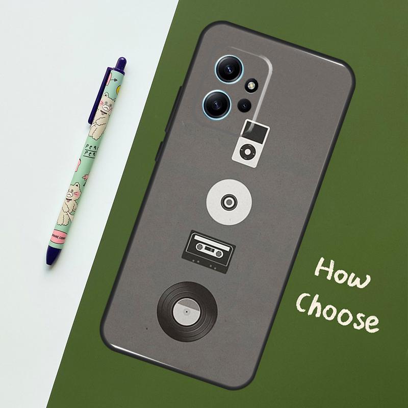 Minimalist Music Lover Case For Xiaomi Redmi Note 14 Pro 13 9 10 11 12 12S Cover For Redmi 15C 15 13C 12C 14C 10C