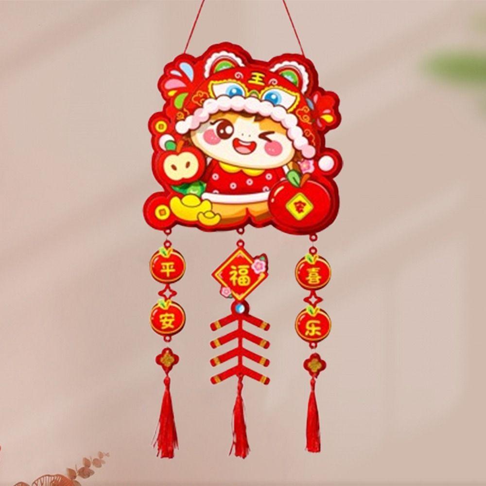 Traditional New Year Wall Pendants Handmade Fu Hanging Ornament  Spring Festival