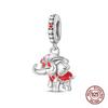 Compatible With Authentic Bracelets Copper Charm Bead Charms Bead Charms Pink Flowers Elephants Charm Bead Charms Ideal For Women Fine Do It Yourself