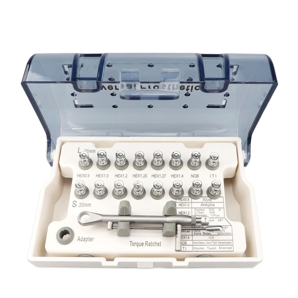 1SET Zahnimplantat Drehmomentschlüssel Schraubendreher Prothetik-Kit 10-70NCM Ratsche Schraubendreher Zahnmedizin Implantat Reparaturwerkzeuge LMM 3