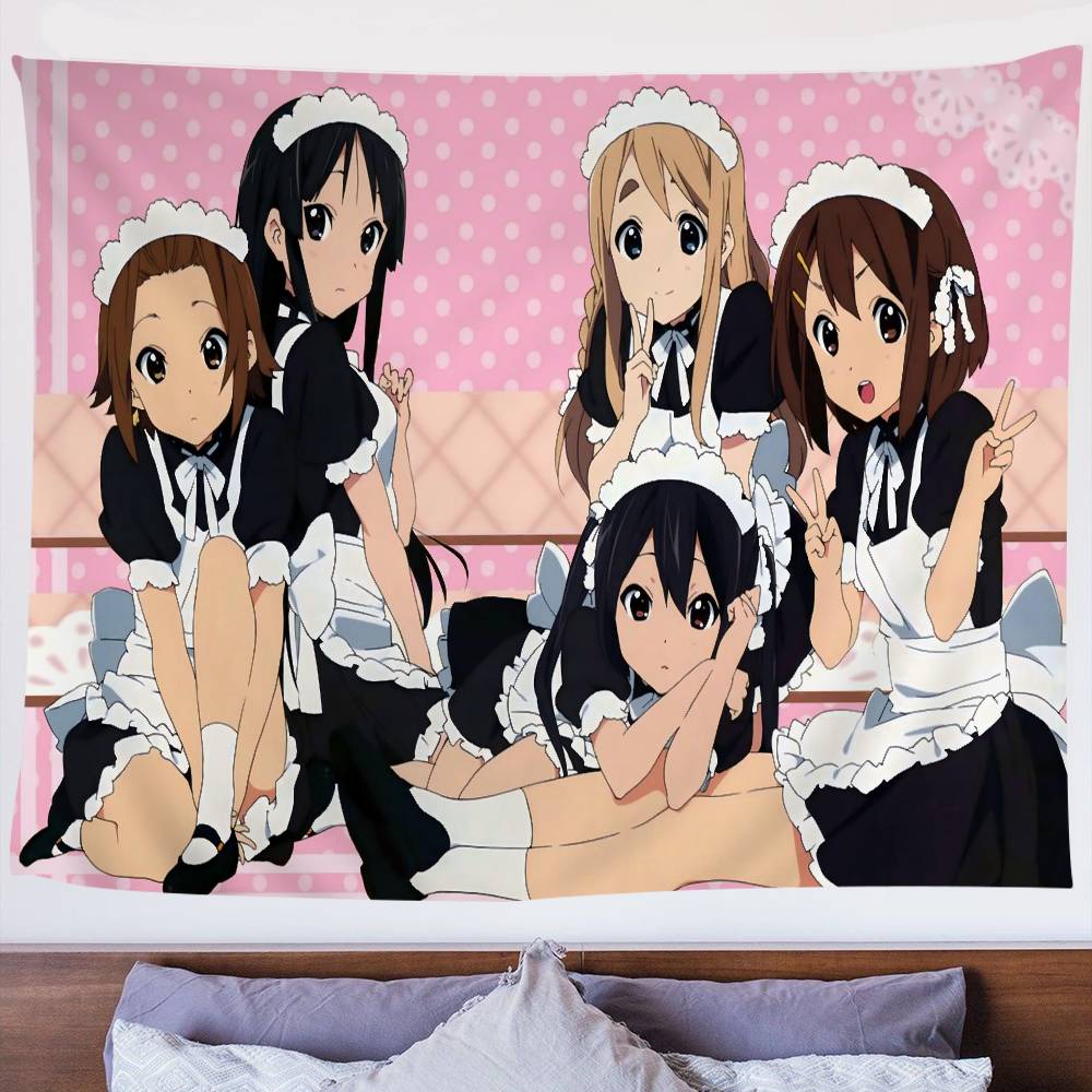 KOn Maidské Kostýmy Anime Barevné Nástěnné Tapiserie Bohemické Nástěnné Tapiserie Mandala Nástěnné Plachty