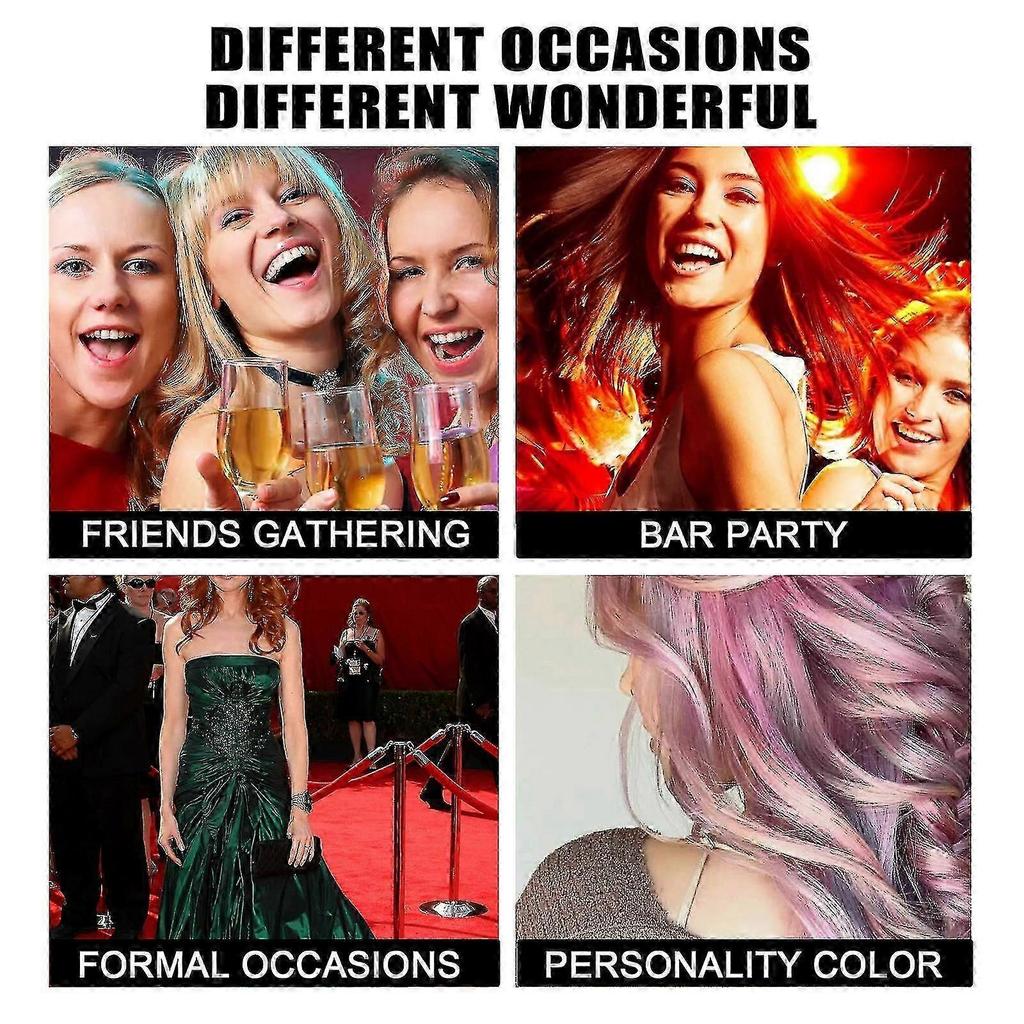 Eelhoe Granny Gray Colorful Hair Wax Hair Mud Long-lasting Styling Natural Fluffy Color Disposable Dyed Hair Wax