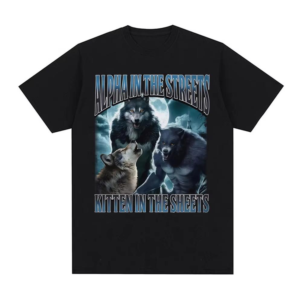 Wolf Pack Alpha In The Streets Kitten In The Sheets T-shirt XXXL