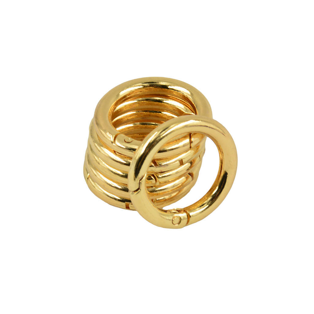 6 delar rund fjäder Snap Hook Clip Key Handväska Handväska Axelrem