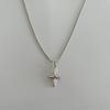 Women's Titanium Steel Star Cross Pendant Necklace - Versatile, Sweet, Cool Style with Snake Bone Chain
