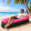 Sofá de Aire Inflable para Exteriores, Sillón Inflable Plegable Portátil, Silla Tumbona de Aire Ergonómica Anti Fugas para Exteriores, Playa, Senderismo, Picnic