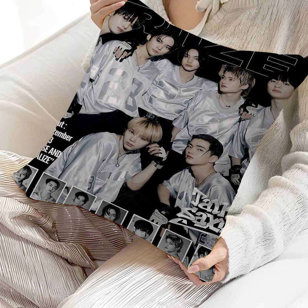 Kpop Band R-RiizeS Cushion Cover Pillow Cover Decor Pillowcase Printed Cushion Case For Couch
