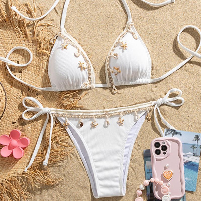

Sexy White Bikinis Women s Swimwear Female Swimsuit For Swimming Wear Bathing Suits Brazilian Bikini Set Beachwear Pool Bather XL